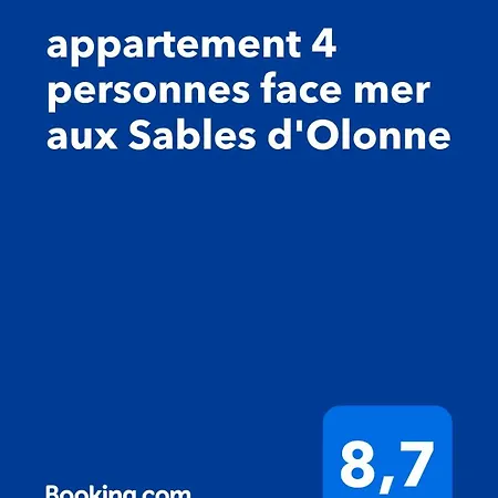 4 Personnes Face Aux Sables D'olonne Appartement